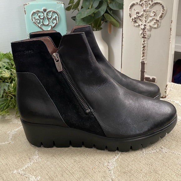 Nwot Wonders Platform Streetwear Black 